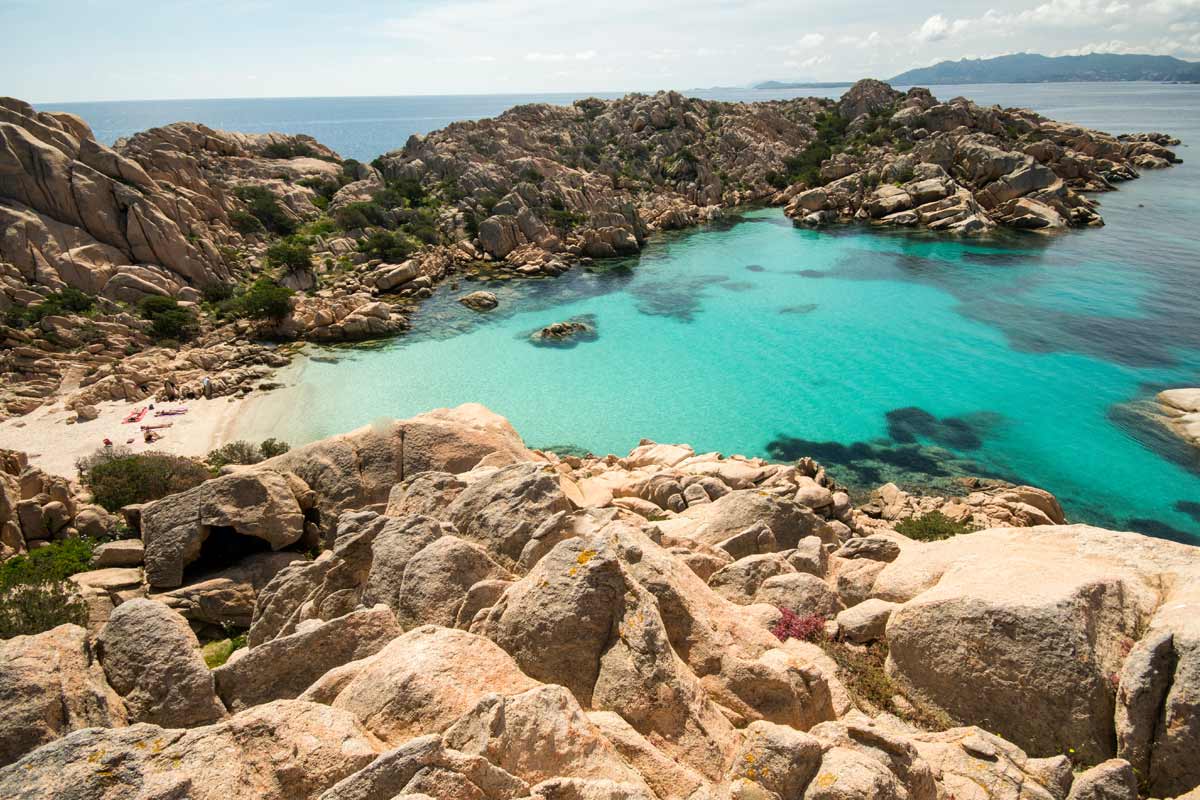 Cala Coticcio sull'isola di Caprera