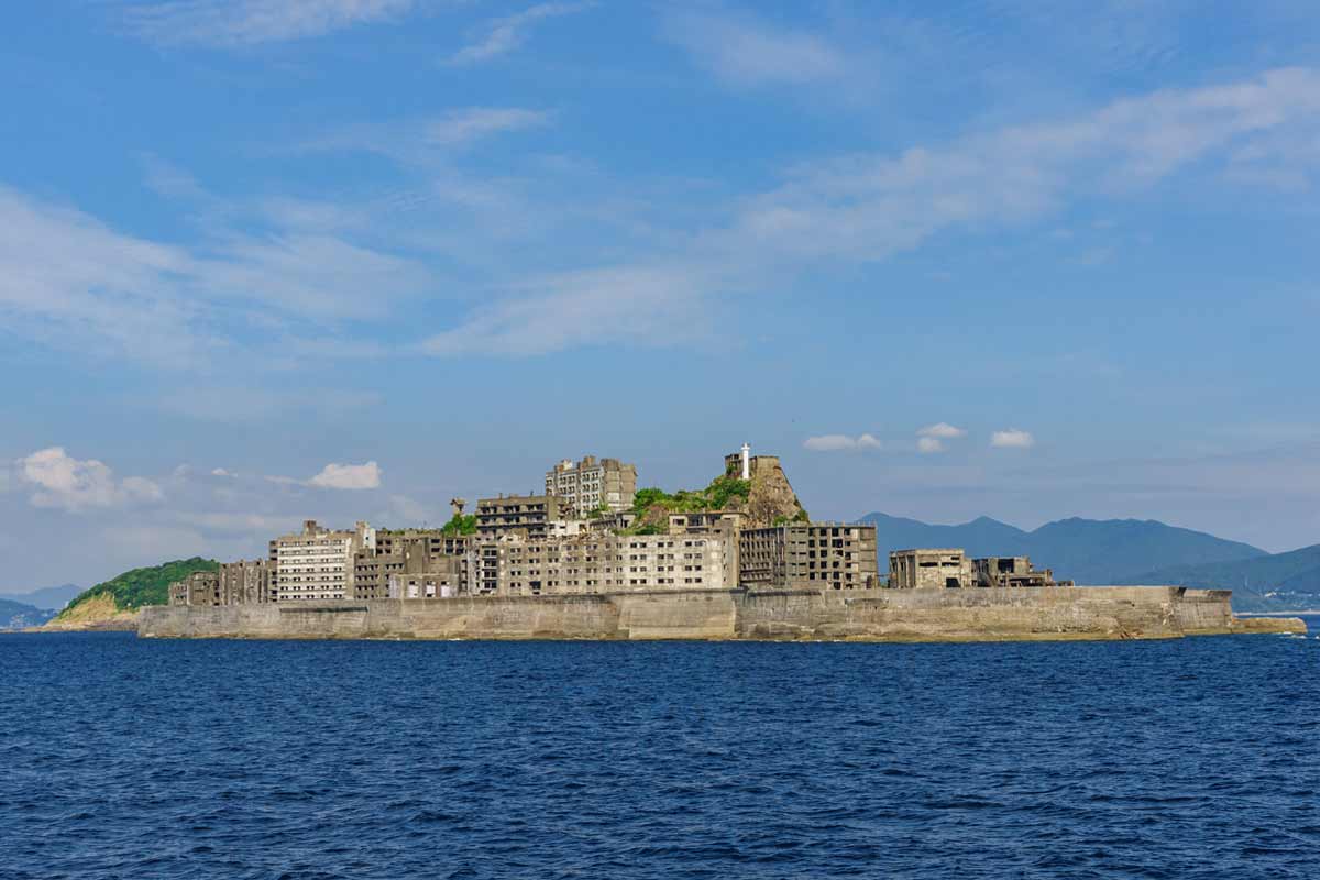 isola Gunkanjima in Giappone