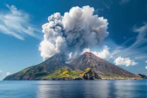 eruzione vulcano Stromboli