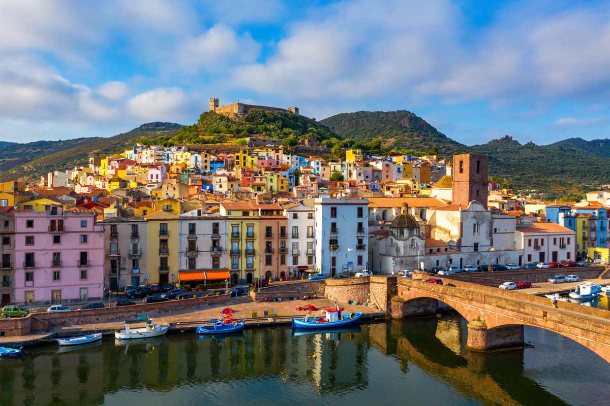 Borgo di Bosa in Sardegna