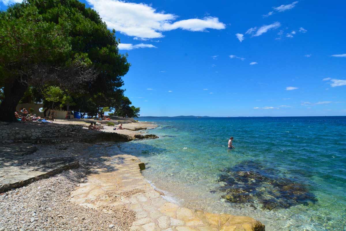 spiaggia vicino isola di Zara