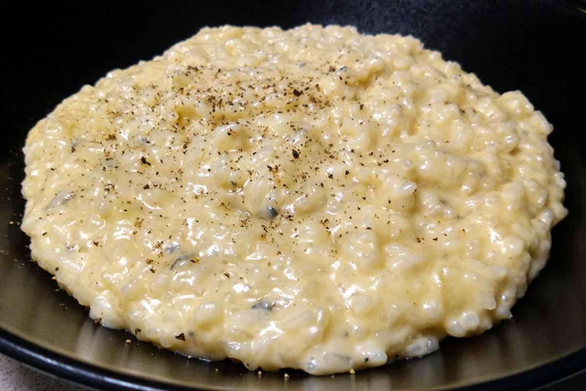 risotto al gorgonzola e pere