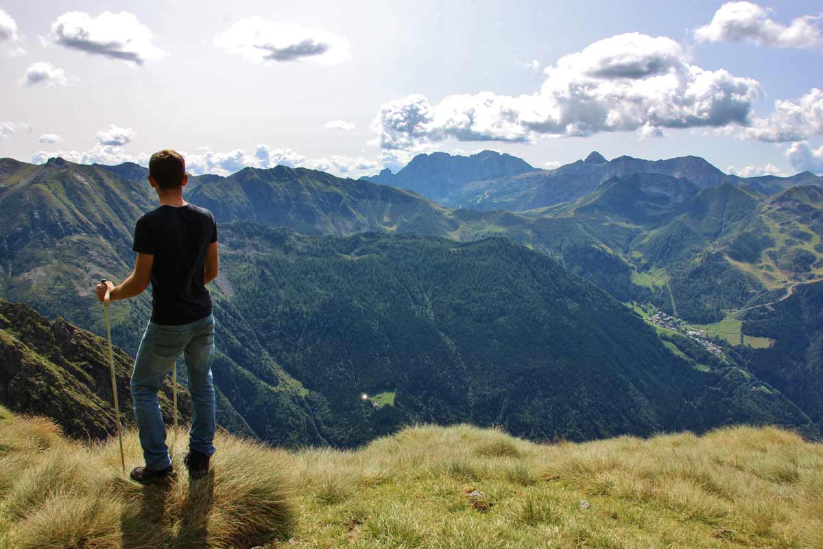 vista panoramica sulla Val Seriana