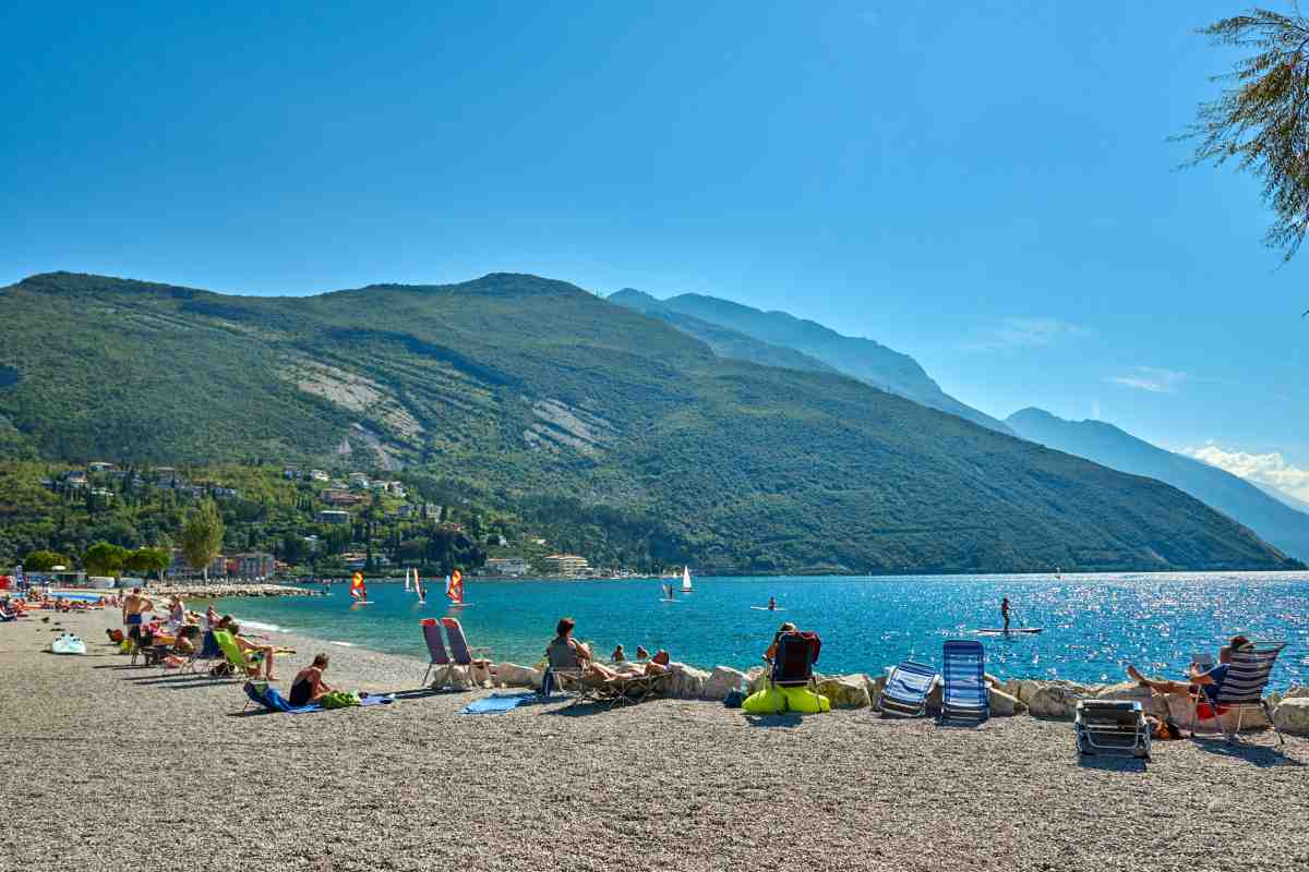 spiaggia a Torbole