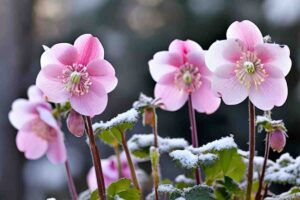 Elleboro in giardino d'inverno