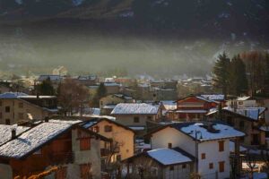 borgo di Entracque in inverno