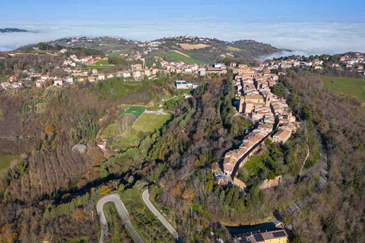 borgo di Mondaino in Emilia-Romagna